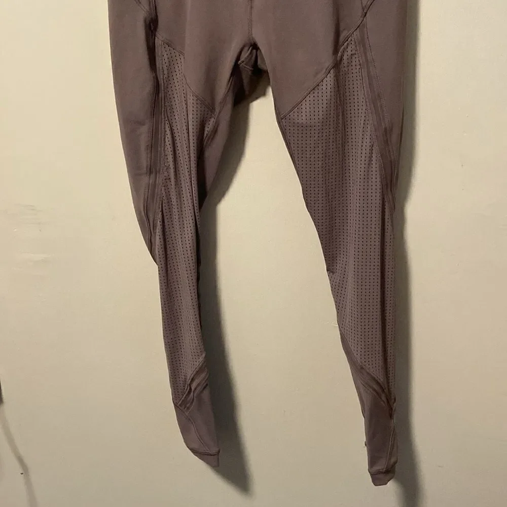CALIA by Carrie Underwood Purple Essential Mesh Crop Leggings Size Medium